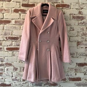 Ladies Guess Brand Fit and Flare Pea Coat, Size Medium